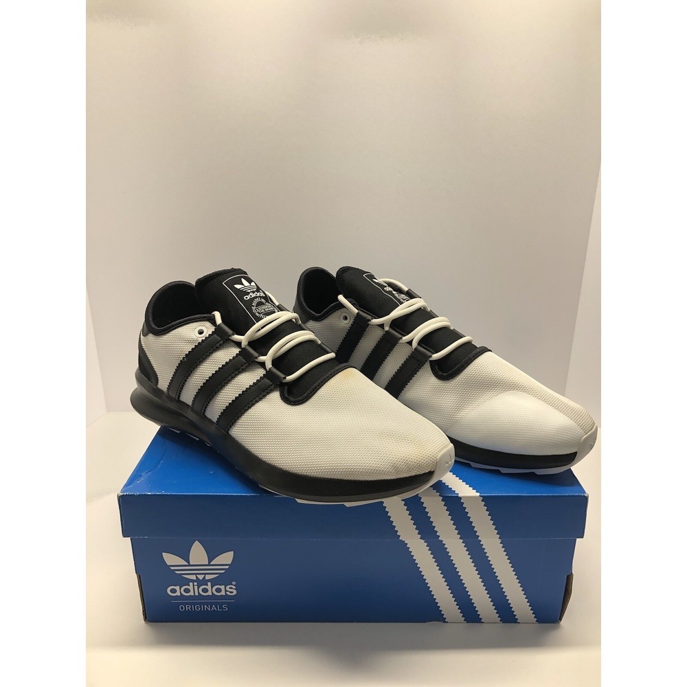Adidas SL Rise Mens White Black Mesh Athletic Running Shoes Size 10.5